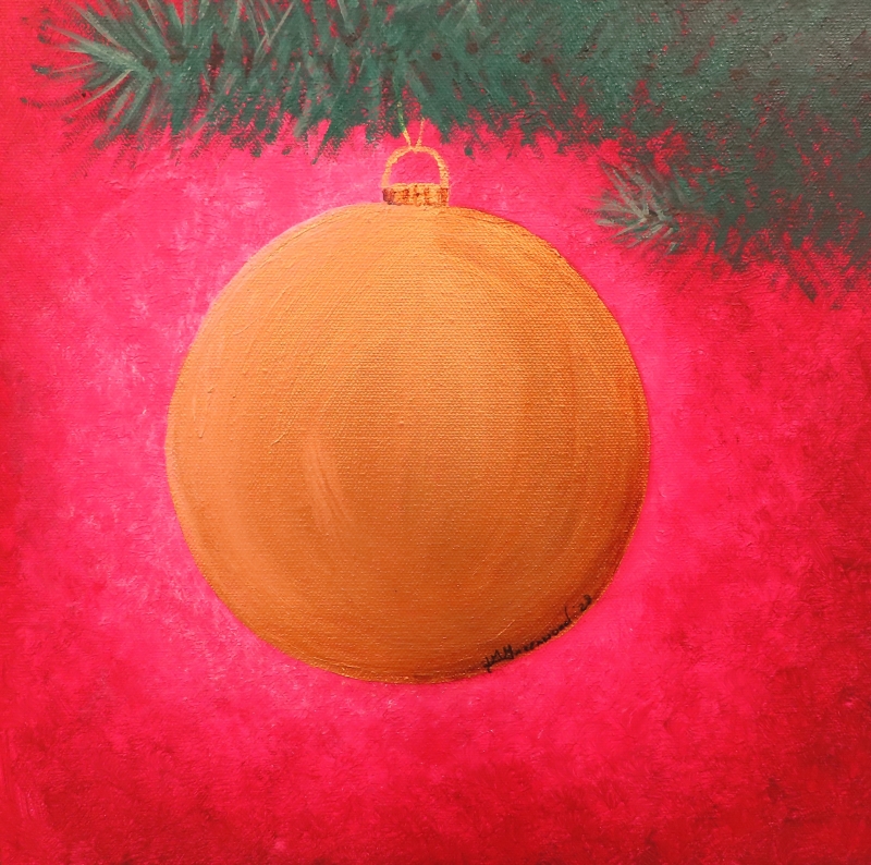 Gold Ornament by artist Jessica Greenwood
